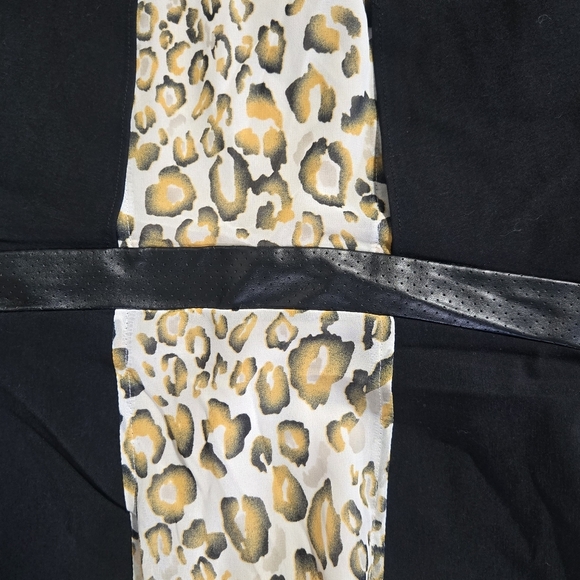 NWT Express x Fashion Star Leopard Peplum Dress Size 6 - Picture 3 of 4